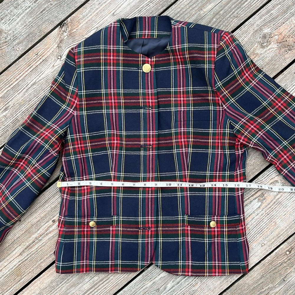 JoS.A.Bank tartan plaid blazer 6-8 - Picture 7 of 9